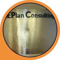 Planisfero su alluminio calandrato per Geplan Consulting (2014) - codice PORT1